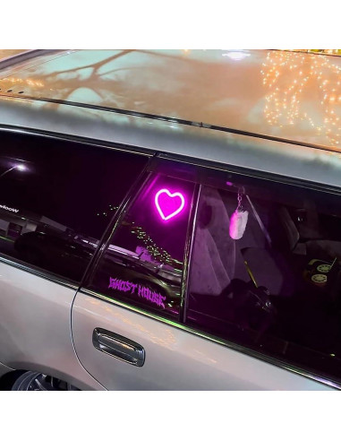 Luz Ambiental LED para Auto Blueshyhall Patrón Corazón Rosa