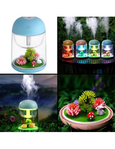 Humidificador AEKAN Paisaje Micro Azul con Luz LED y Apagado Automático