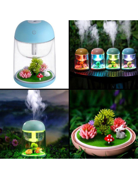 Humidificador AEKAN Paisaje Micro Azul con Luz LED y Apagado Automático