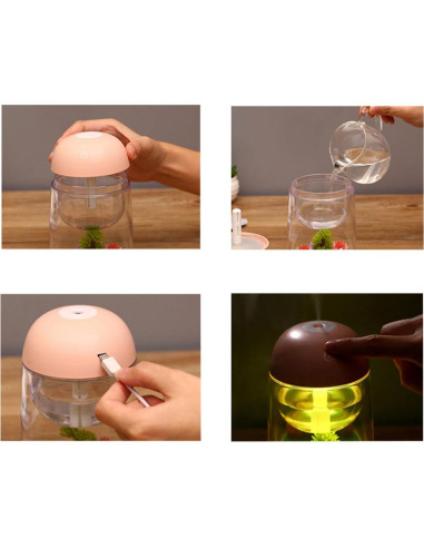 Humidificador AEKAN Paisaje Micro Azul con Luz LED y Apagado Automático