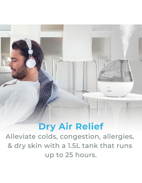 Humidificador ultrasónico Pure Enrichment MistAire Silver 1.5L