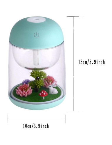 Humidificador AEKAN Paisaje Micro Azul con Luz LED y Apagado Automático