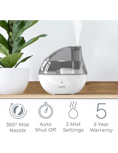 Humidificador ultrasónico Pure Enrichment MistAire Silver 1.5L