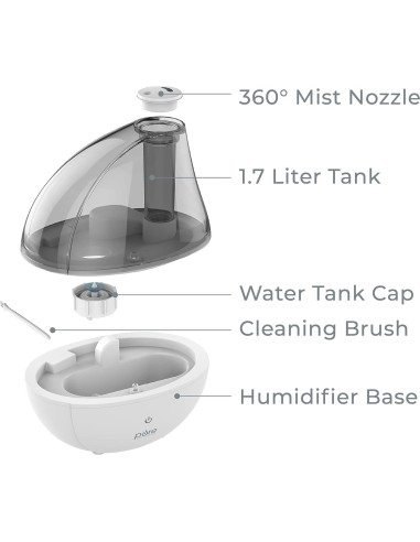 Humidificador ultrasónico Pure Enrichment MistAire Silver 1.5L