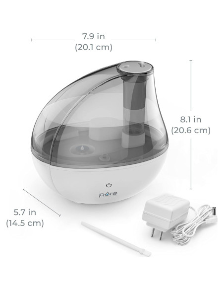 Humidificador ultrasónico Pure Enrichment MistAire Silver 1.5L