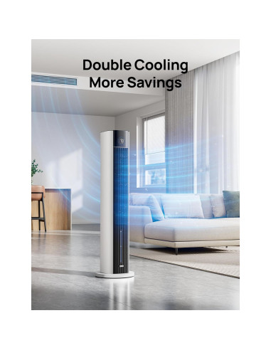 Ventilador Torre Dreo IceWind 712S 109 cm Blanco 4 Velocidades