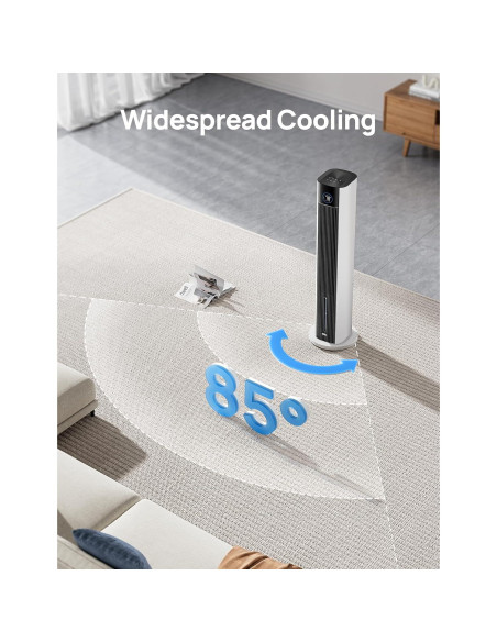 Ventilador Torre Dreo IceWind 712S 109 cm Blanco 4 Velocidades