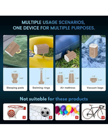 Bomba de Aire Eléctrica Epsilon Mini 1200mAh Recargable