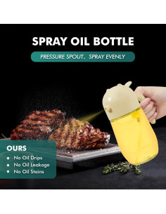 Botella de Spray de Aceite 580ml Undersary Beige Reutilizable 2