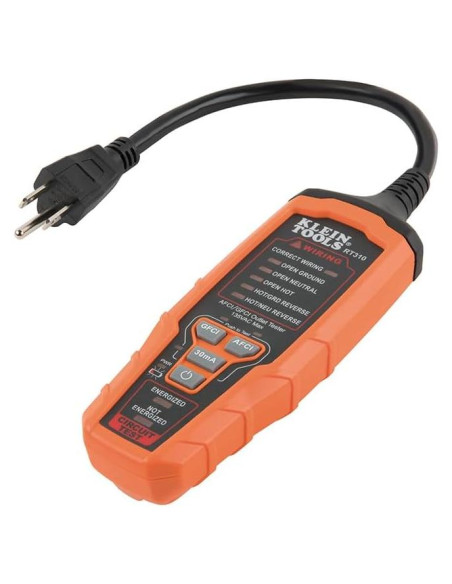 Probador de Enchufes Klein Tools RT310 GFCI AFCI 120V