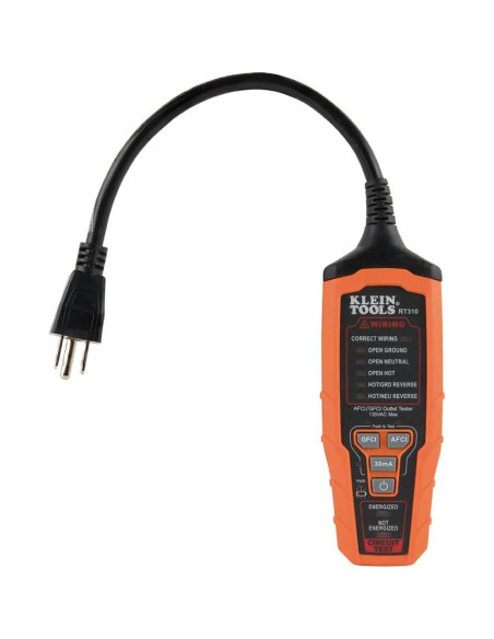 Probador de Enchufes Klein Tools RT310 GFCI AFCI 120V