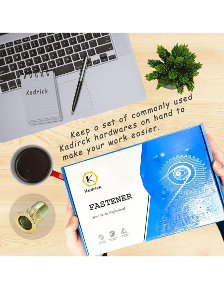 Kit de Tuercas Remachadas Kadrick 810pcs Métricas y SAE