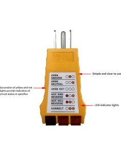 Probador de Salida Fengdinong para Enchufes Eléctricos 125V 2