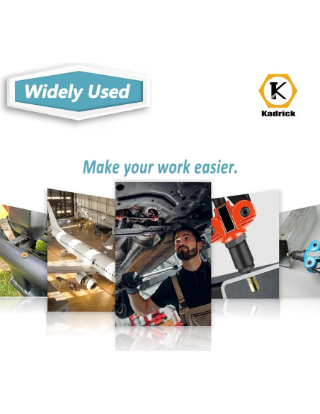 Kit de Tuercas Remachadas Kadrick 810pcs Métricas y SAE