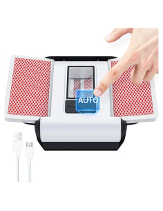 Barajador Automático Recargable Soopotay 2 Barajas - Silencioso y Compacto