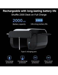 Barajador Automático Soopotay X1 Recargable 2 Barajas Silencioso 2