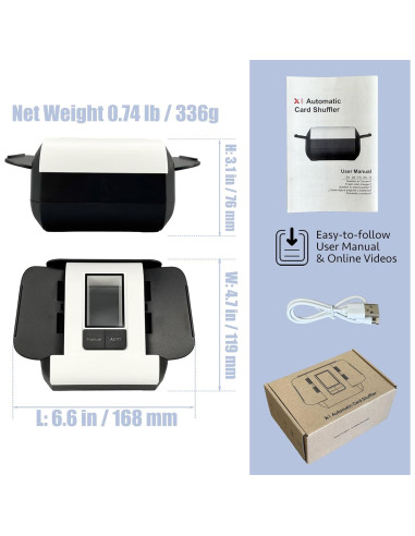 Barajador Automático de Cartas Dealtron X1D-2506 Recargable