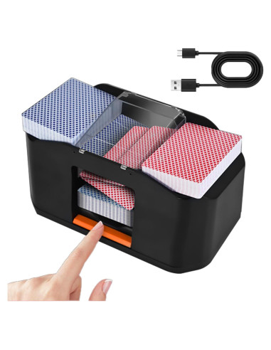 Barajador de Cartas Automático FOSMIJIZ 2 Mazos Recargable 2000mAh
