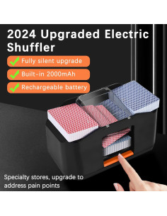 Barajador de Cartas Automático FOSMIJIZ 2 Mazos Recargable 2000mAh 2