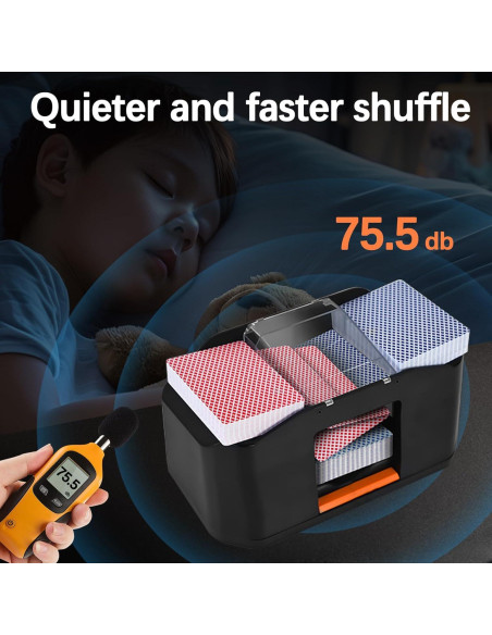 Barajador de Cartas Automático FOSMIJIZ 2 Mazos Recargable 2000mAh