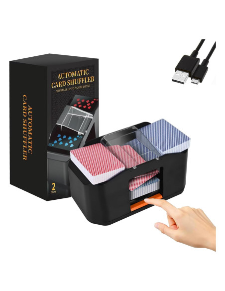 Barajador Automático de Cartas MJYP wy630, Recargable 2000 mAh