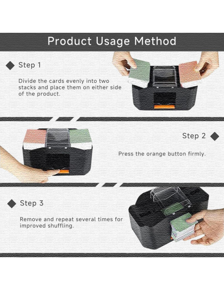 Barajador Automático de Cartas MJYP wy630, Recargable 2000 mAh