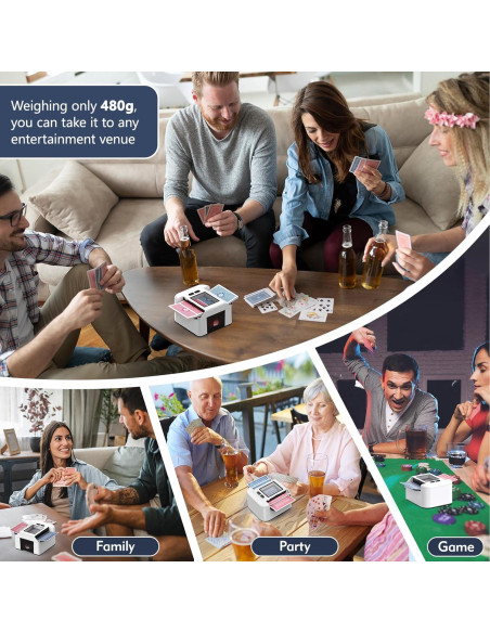 Barajador Automático de Cartas ShinePick - Eléctrico, 2000mAh