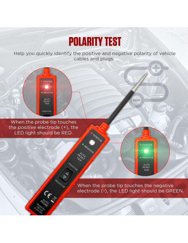Probador de Circuito Automotriz CMTOOL AY-29 6V-24V con Cable 4M