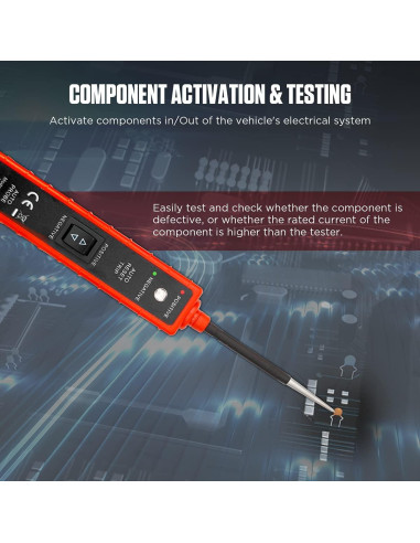 Probador de Circuito Automotriz CMTOOL AY-29 6V-24V con Cable 4M