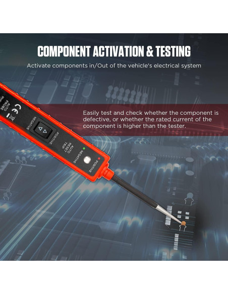 Probador de Circuito Automotriz CMTOOL AY-29 6V-24V con Cable 4M