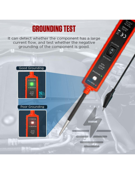 Probador de Circuito Automotriz CMTOOL AY-29 6V-24V con Cable 4M