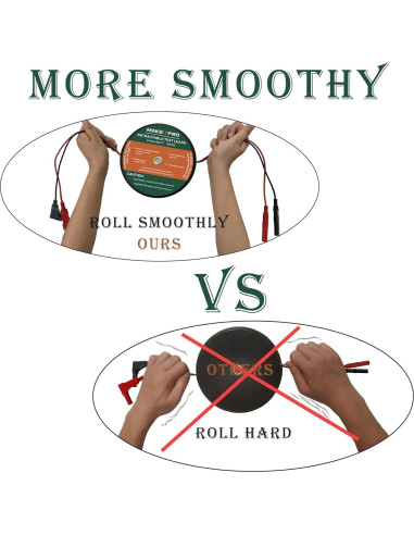 Cables de Prueba Retráctiles 2 Cables 18AWG 9m Kit Multímetro