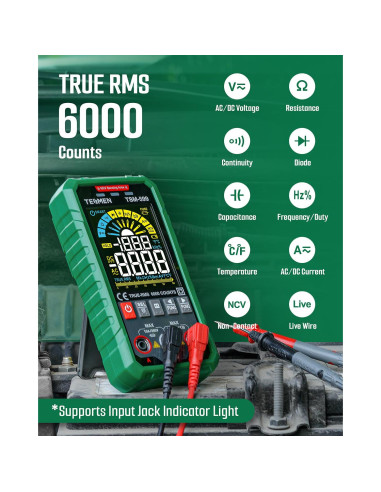 Multímetro Digital TSM-599 Inteligente TRMS 6000 Cuentas