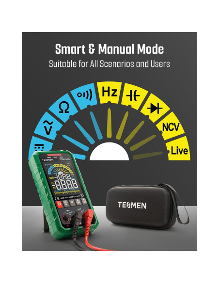 Multímetro Digital TSM-599 Inteligente TRMS 6000 Cuentas
