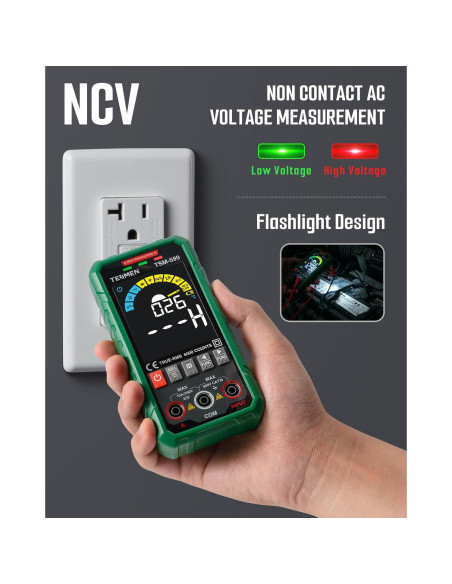 Multímetro Digital TSM-599 Inteligente TRMS 6000 Cuentas