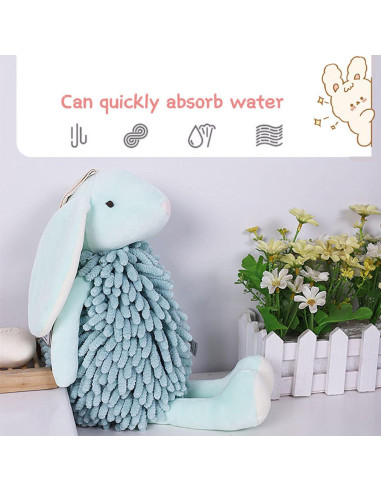 Toalla de Mano Chenille Genérico 26x13cm Suave y Absorbente