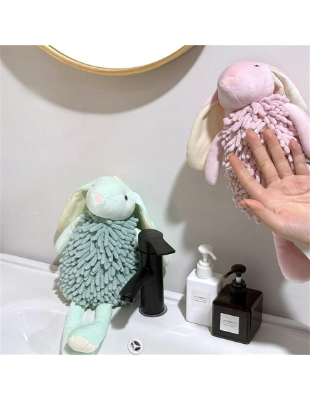 Toalla de Mano Chenille Genérico 26x13cm Suave y Absorbente