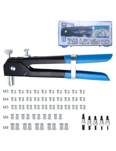 Kit de Herramienta de Remache BTSHUB 86 Piezas M3 M4 M5 M6 M8