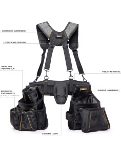 Arnés de Suspensión ToughBuilt TB-302-6 Ajustable 25 Bolsillos 2