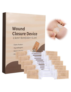 Tiras de Cierre de Heridas CXWLTT 5 Pcs 1.5cm x 8cm