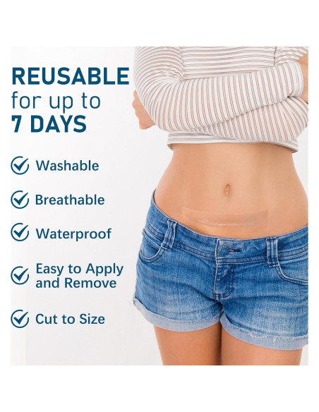 Hojas de Silicona para Cicatrices LotFancy - 10 Piezas 3.81x15.24cm