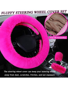 Set 8 Piezas Cubierta de Volante Esponjosa ZXGHIJJ Rojo Rosa 2