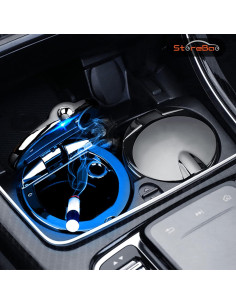 Cenicero de coche StoreBao para Mercedes-Benz Fibra de carbono 2