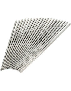 Palillos Antideslizantes de Acero Inoxidable Kitchen Art - 10 Pares 22.4 cm 2