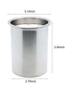 Cenicero de coche JXQGQ con tapa a prueba de olores 8 cm 2