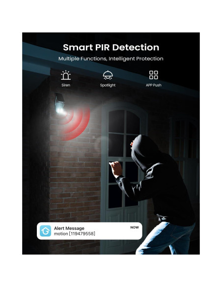 Cámara de Seguridad Solar Inalámbrica ieGeek S5 2K 3MP IP65