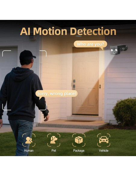 Cámara de Seguridad Solar Inalámbrica PM POPMAKE 2K IP65