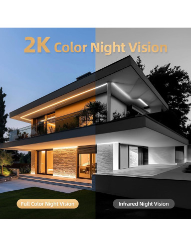 Cámara de Seguridad Solar Inalámbrica PM POPMAKE 2K IP65