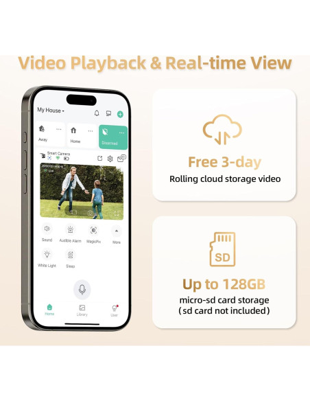 Cámara de Seguridad Solar Inalámbrica PM POPMAKE 2K IP65