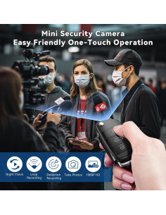 Cámara Mini 64GB DTCRCH 1080P HD con Visión Nocturna 2